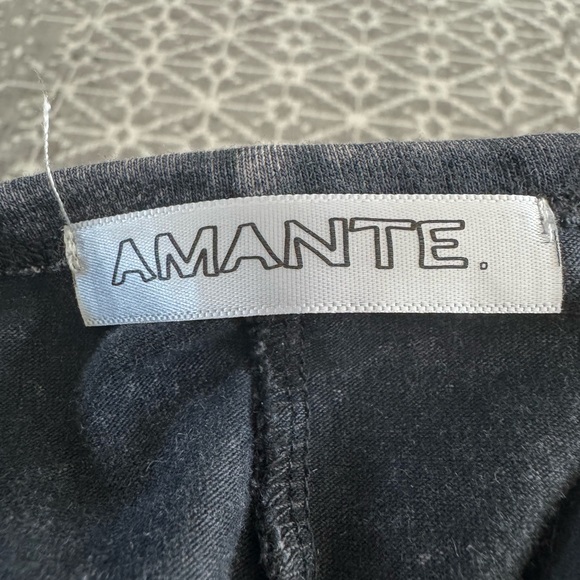 EUC Amante M Black Crew Neck Bodycon Mini Dress - Picture 12 of 13